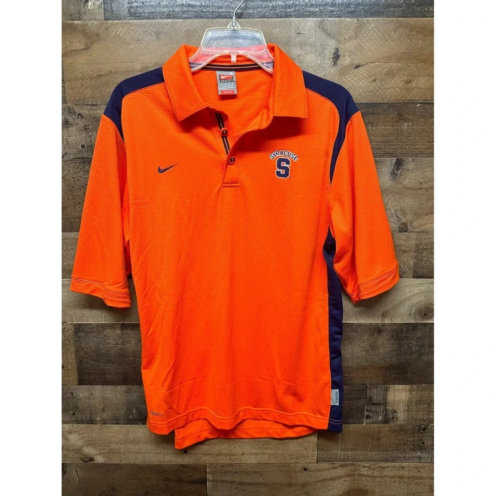 Nike Syracuse Orange Team Polo‎ Shirt Men's Size Small Short Sleeve